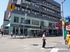 Storefronts on Fulton Mall in Downtown Brooklyn