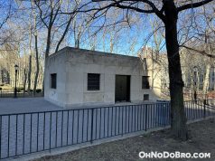 Cadman Plaza Park Cement Building Cafe